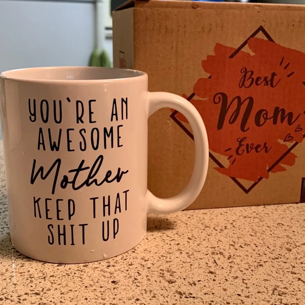 BLUE RIBBON BEST MOM EVER COFFEE MUG NEW IN BOX